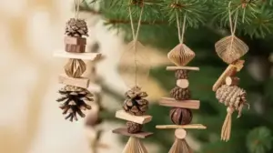 ekologiczne ozdoby choinkowe z odpadow