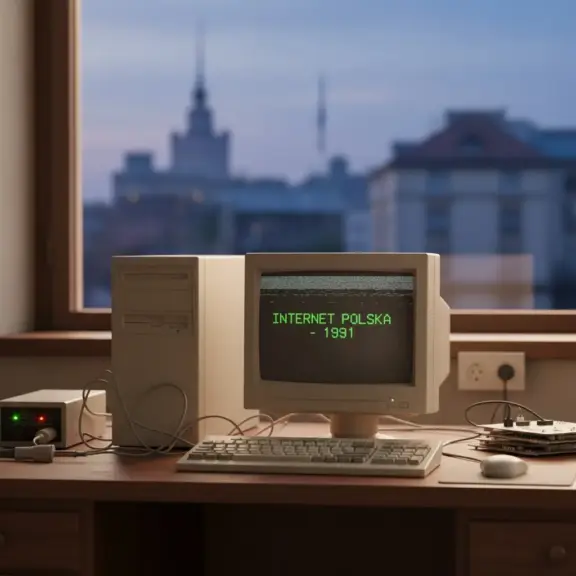 kiedy powstal internet w polsce