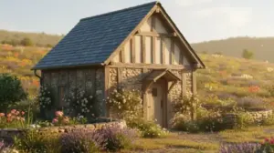 maly domek na wsi na sprzedaz