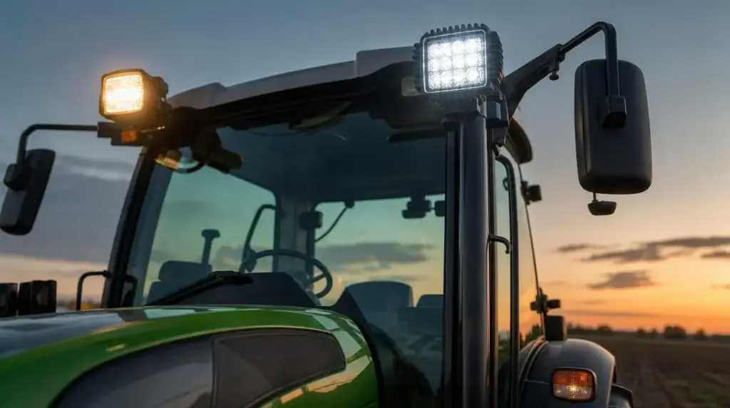 Lampa robocza LED czy tradycyjna halogenowa do ciągnika?