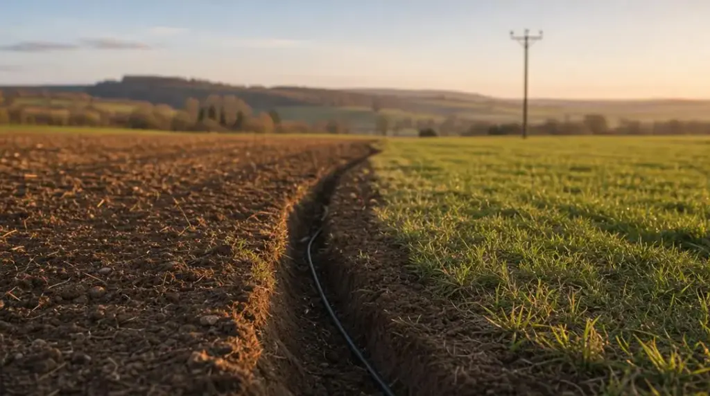 Jakie są podstawowe rodzaje świadczeń za kabel energetyczny na działce?